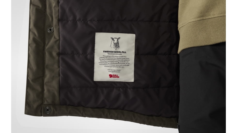 Fjallraven Vidda Pro Wool Padded Jacket - Mens, Dark Olive, Large, F86220-633-L