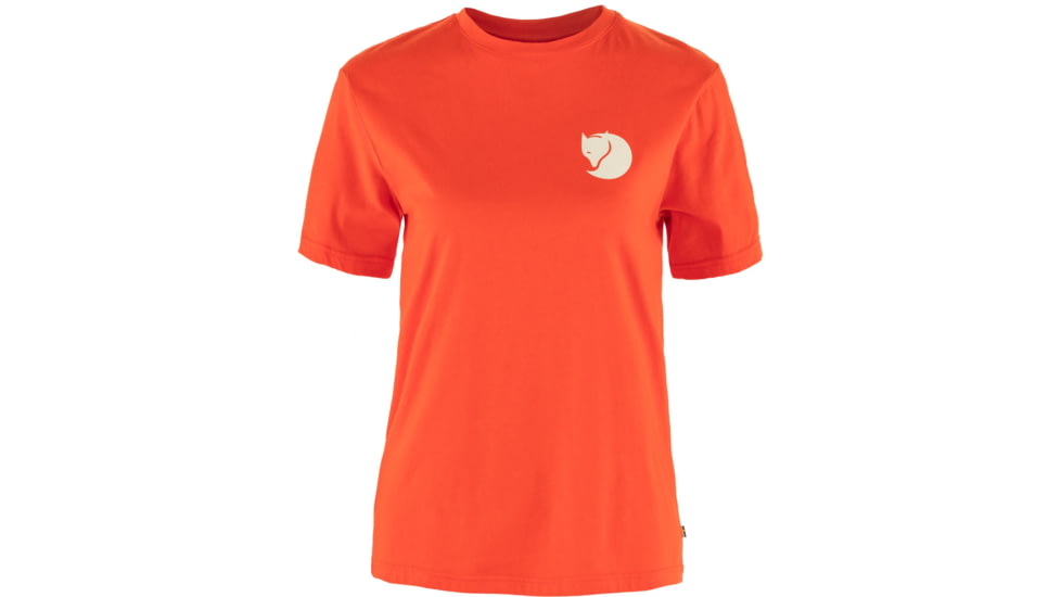 Fjallraven Walkith Nature T-Shirt - Womens, Flame Orange, Medium, F14600171-214-M