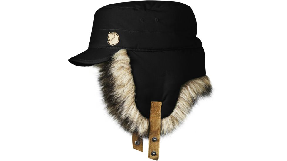 Fjallraven Woodsman Cap - Men's-Black-X-Large
