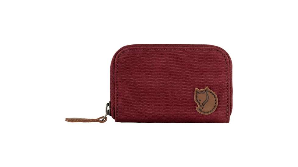 Fjallraven Zip Card Holder, Bordeaux Red, One Size, F24218-347-One Size