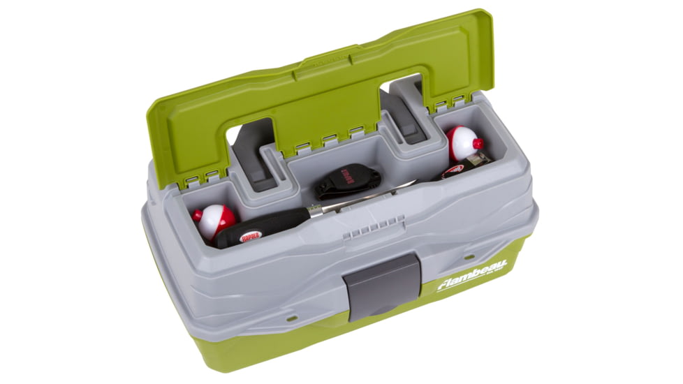 Flambeau 1 Tray Classic Tackle Box, Green/Gray, 6381TB