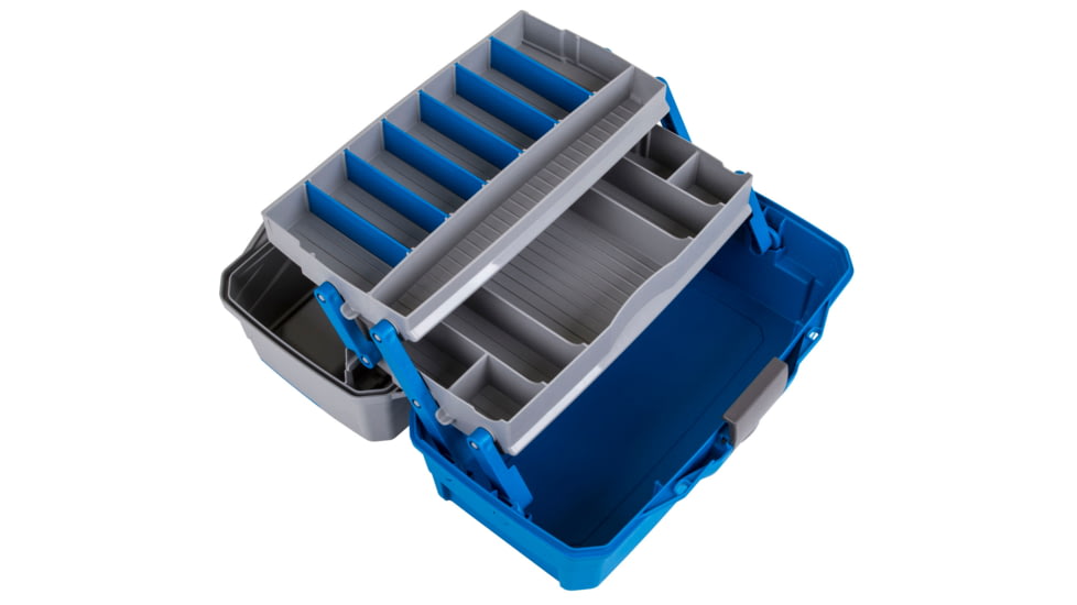 Flambeau 2 Tray Classic Tackle Box, Blue/Gray, 6382TB