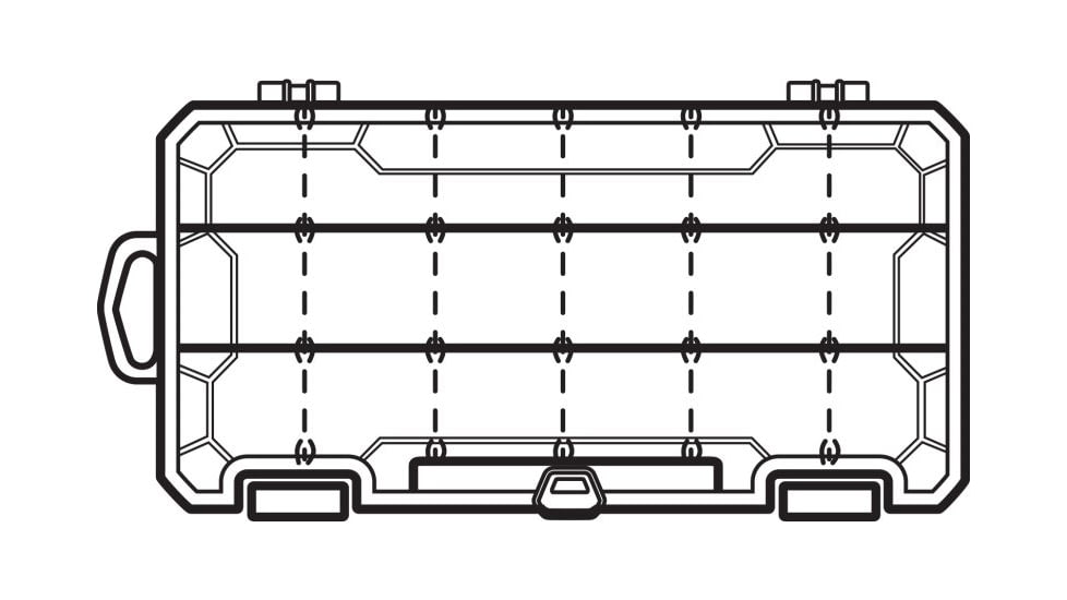 Flambeau 3003 Tuff Tainer 3 Fixed Compartments With Adjust, 3003