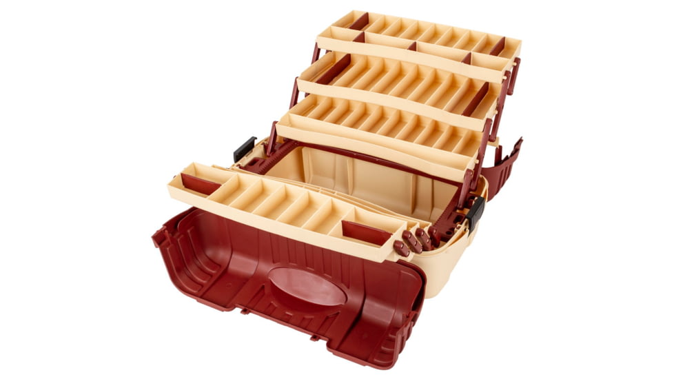 Flambeau 7-Tray Hip Roof, Maroon/Cream, 2059