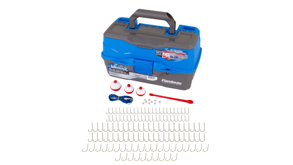 Flambeau Adventurer 2-Tray Tackle Kit, 137 Piece, 6382FTK