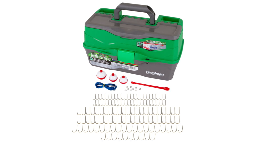 Flambeau Adventurer 3-Tray Tackle Kit, 137 Piece, 6383FTK