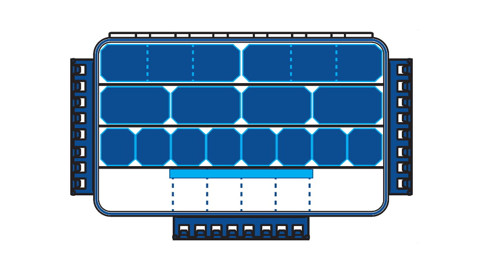 Flambeau Terminal Slim Waterproof Ultimate Tuff Tainer, 14in L x 8.89in W x 1.7in H, WP5015TT