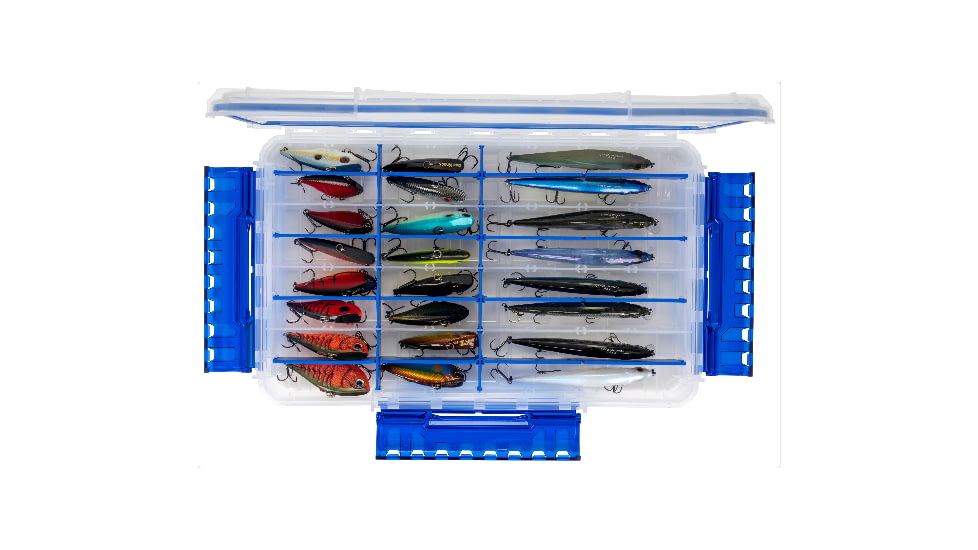 Flambeau Ultra Divided Slim Waterproof Ultimate Tuff Tainer, 14in L x 8.89in W x 1.7in H, WP5015UD