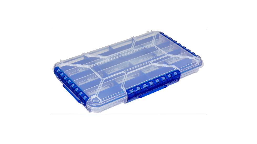 Flambeau Ultra Divided Slim Waterproof Ultimate Tuff Tainer, 14in L x 8.89in W x 1.7in H, WP5015UD