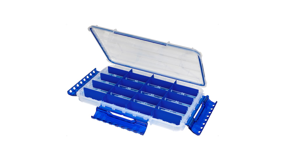 Flambeau Ultra Divided Slim Waterproof Ultimate Tuff Tainer, 14in L x 8.89in W x 1.7in H, WP5015UD