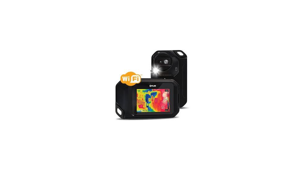 FLIR Instruments Flir C3 Compact Professional Thermal Camera W/Msx And Wifi, 80 X 60 Resolution, 9Hz, With Nist, C3withNIST