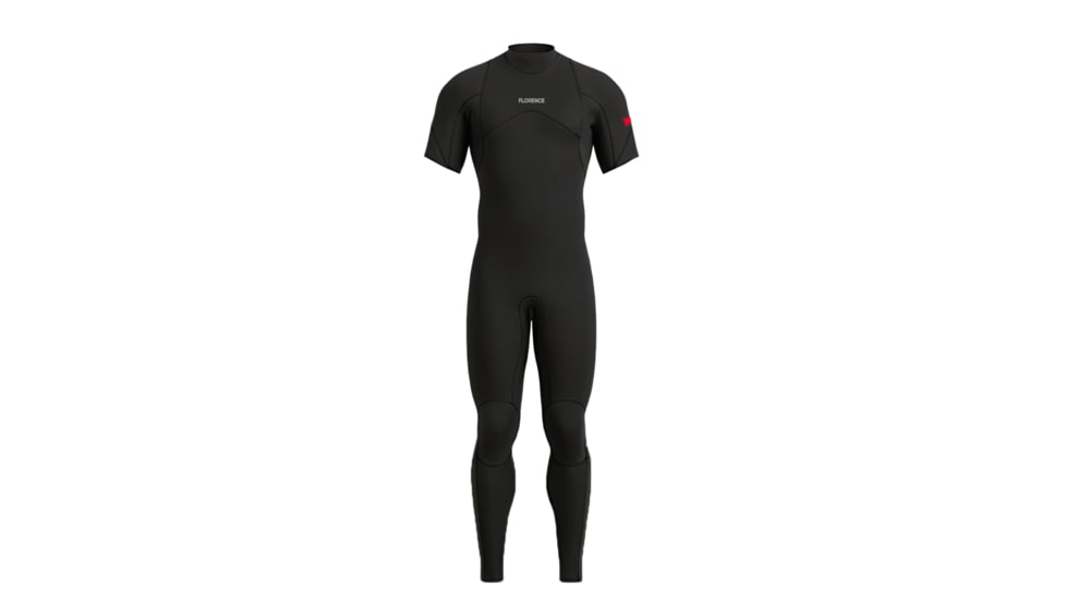 Florence Marine X 2MM Standard Issue Zipperless Short Sleeve Fullsuit, FMW00017-BLK-ST