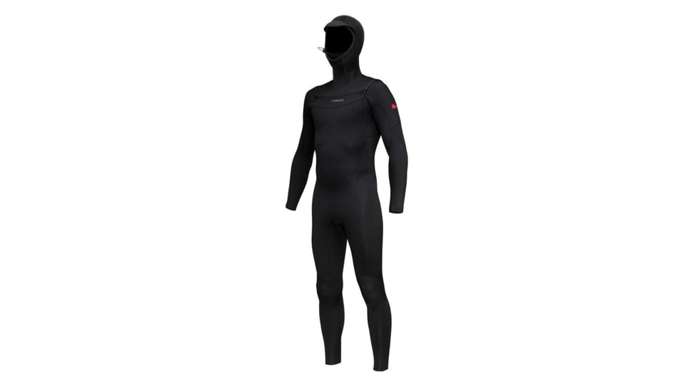 Florence Marine X Mens 4/3mm Hooded Fullsuit, FMW00010-BLK-LS