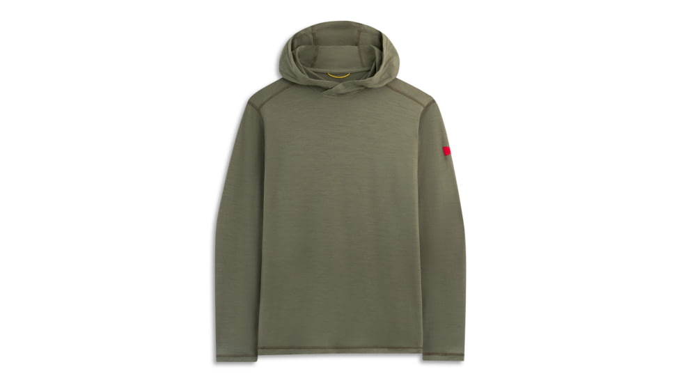 Florence Marine X Merino Wool Hooded Long Sleeve Shirt, FMSS00052-CMT-XL