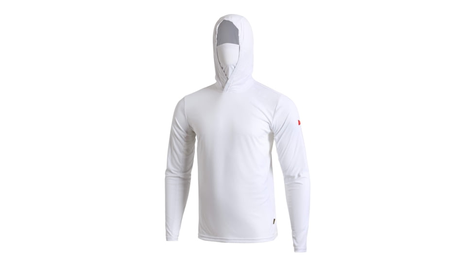 Florence Marine X Sun Pro Long Sleeve Hooded Max UPF Shirt, FMSS00035-WHT-XS