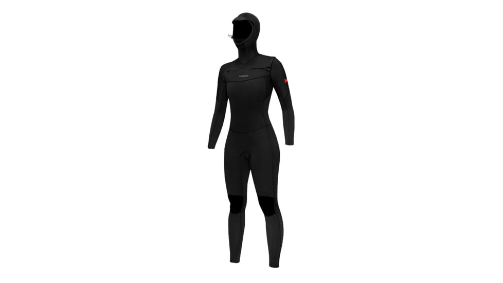 Florence Marine X Womens 4/3mm Hooded Fullsuit, FWW00008-BLK-8