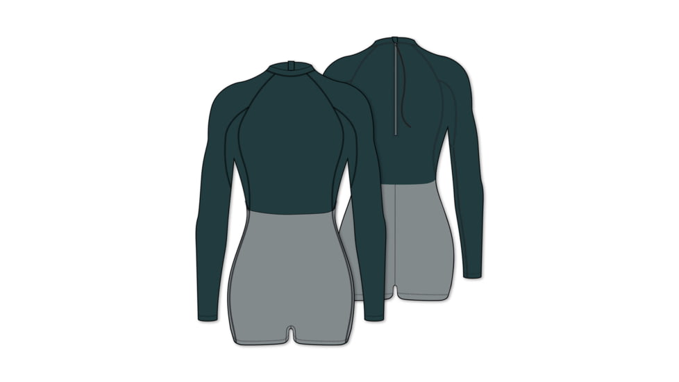 Florence Marine X Womens Long Sleeve Surfsuit, FWSS00007-PNE-M