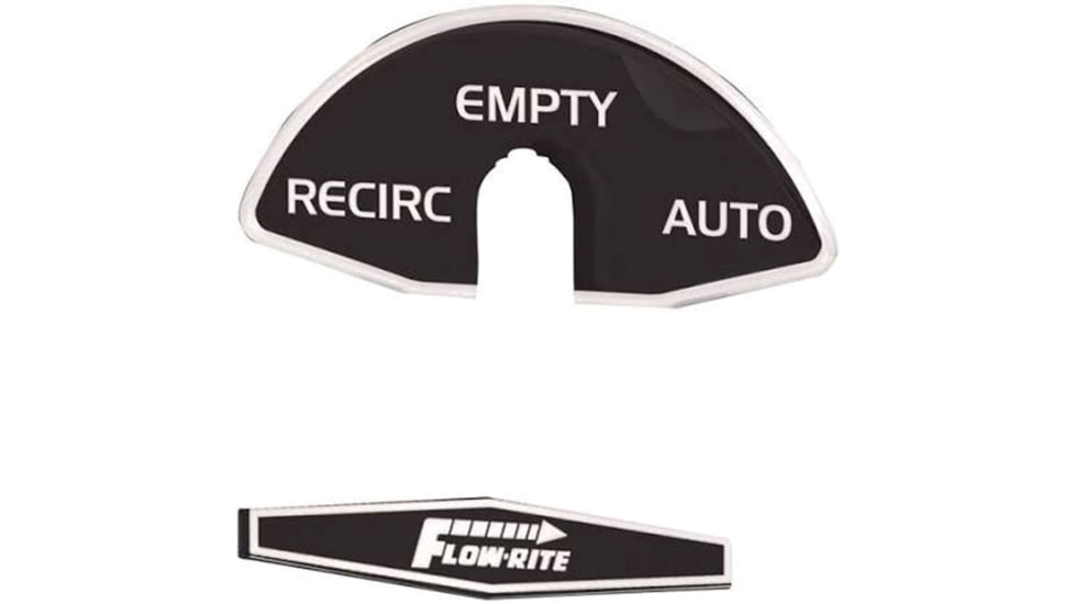 Flow-Rite Flow Rite Replacement Actuator Knob Decal Rear, MD-DCL-013-WHT
