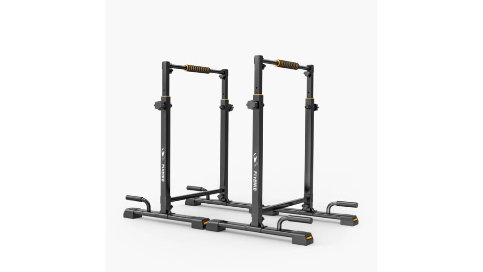 Flybird Fitness Adjustable Parallel Bar-Dip Stand Station, Dip Bars+Handle, FADIPBAR