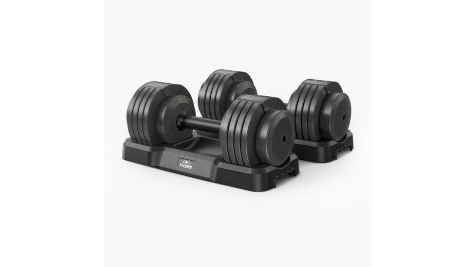 Flybird Fitness FLYBIRD 55Lbs Adjustable Dumbbell Pair 2B983C8E, 55LBS - Set of 2, NSKFBDB55LB*2