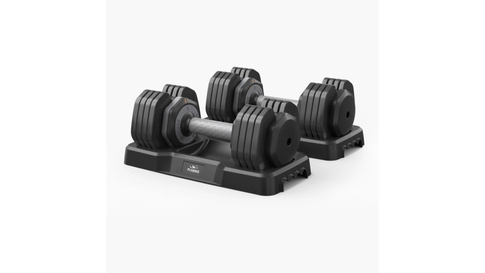Flybird Fitness FLYBIRD Quick Adjustable Dumbbell Weight Set 25LBS 50D976A2, 25LBS - Set of 2, NSKFBDB25LB*2