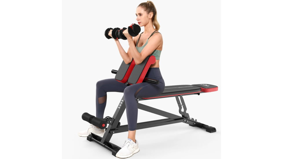 Flybird Fitness Multi-Functional Roman Chair, 38-44"Adjustable Bench Length/No Wheels, FBRCWB