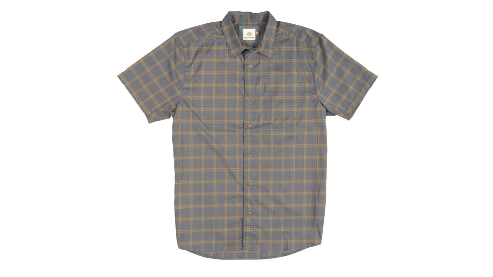 FlyLow Anderson Short Sleeve Shirt - Men's, Coal/Maize/Herb (Plaid), S, 0013-1802