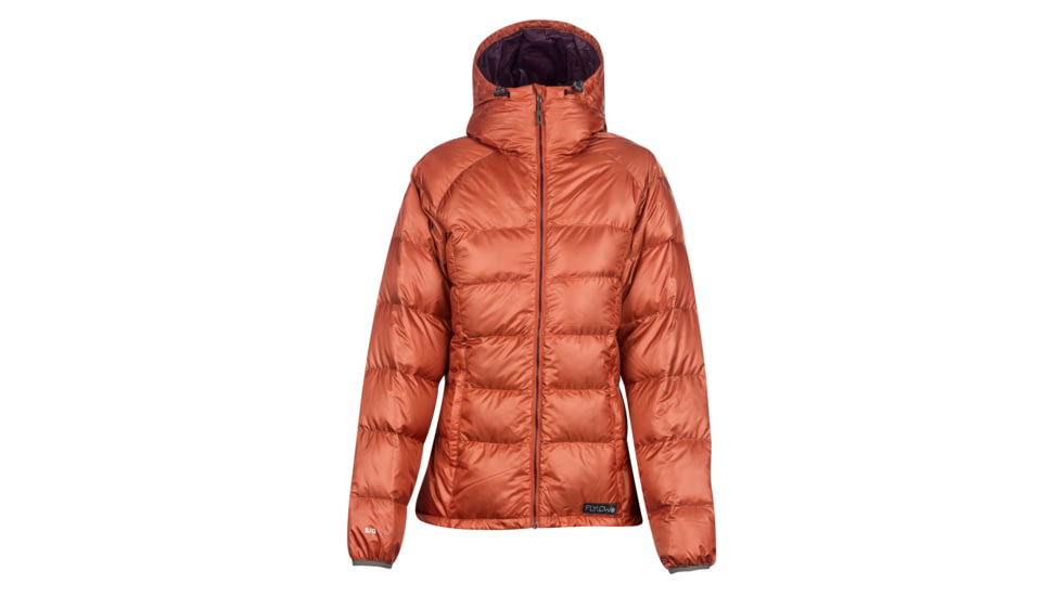 FlyLow Betty Down Hoody - Womens -Dark Coral-Medium