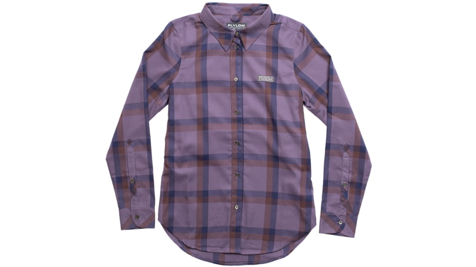 FlyLow Brigitte Flannel - Women's-Lilac/Galaxy/Plum Plaid-Medium