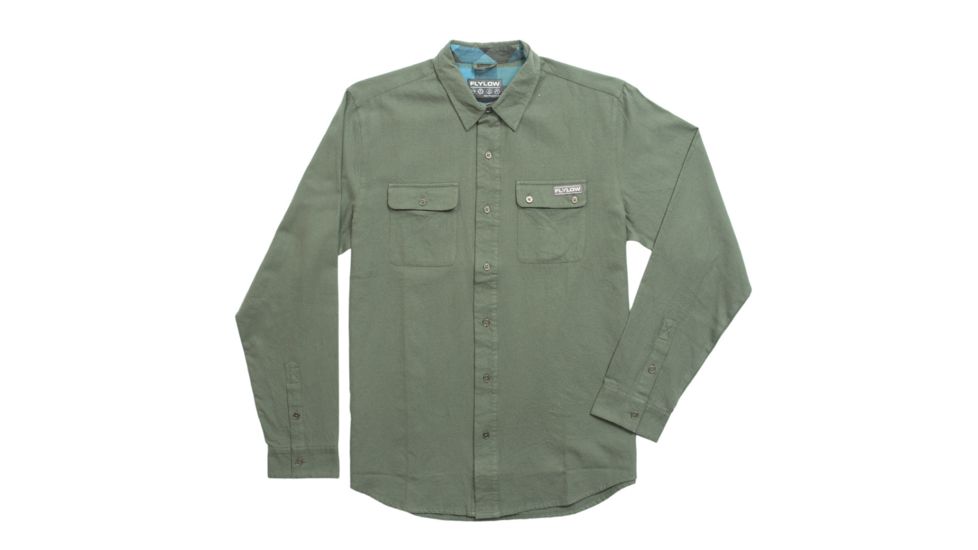 FlyLow Chappy Flannel - Men's-Military-Medium