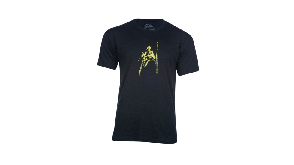 FlyLow Daffy T-Shirt - Mens-Heather Black-Large