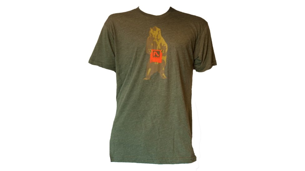 FlyLow Grizzly T-Shirt - Men's-Heather Forest-Large