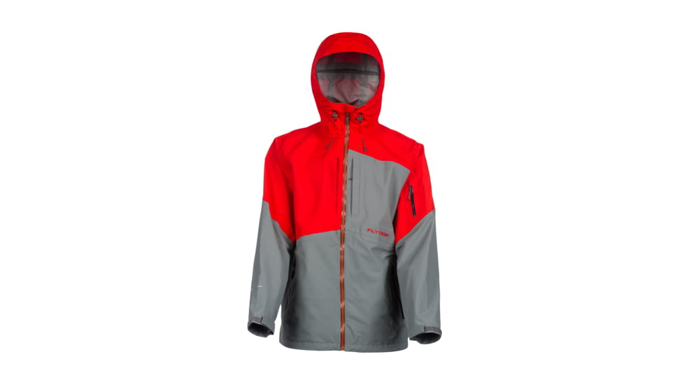 FlyLow Quantum Pro Jacket - Men's-Fire/Grey-Large