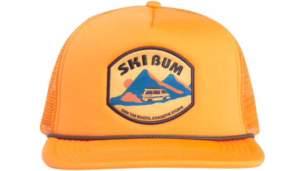 FlyLow Ski Bum Trucker Cap - Men's-Ember