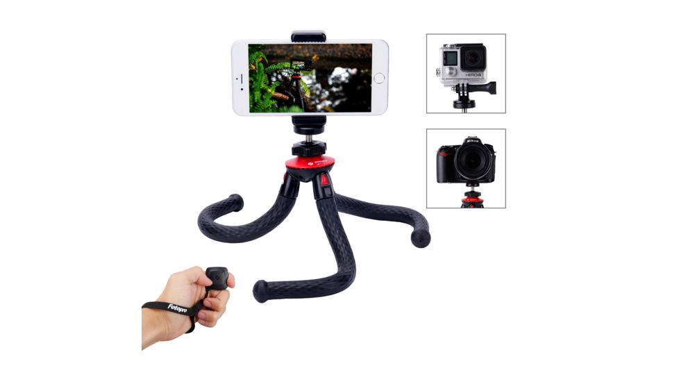 Fotopro UFO2 Flexible Tripod, Black/Red, Regular FPUFO2
