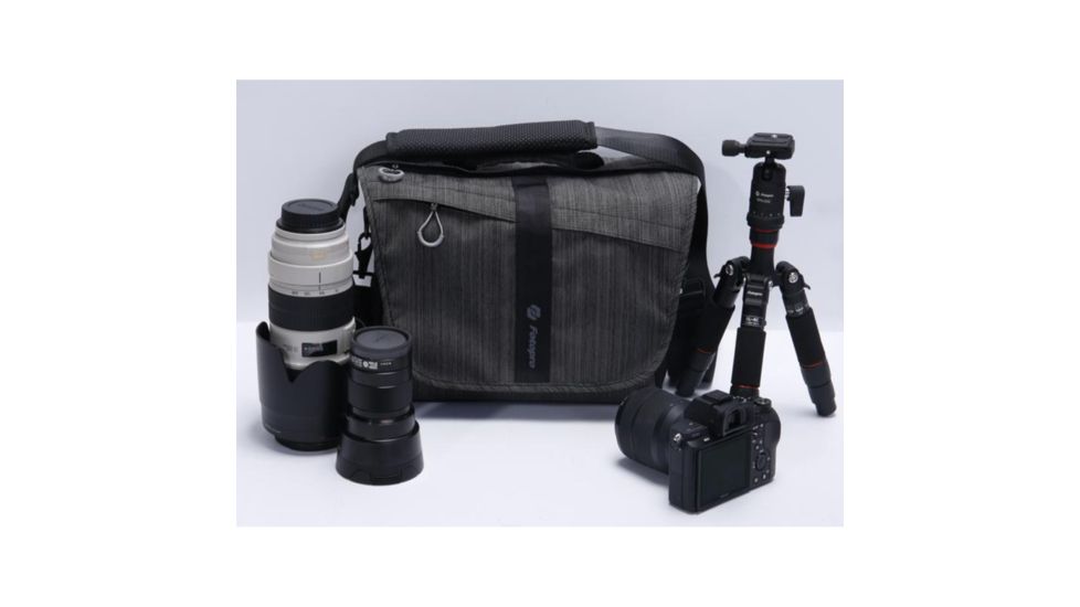 Fotopro Vespa Messenger Bag, Charcoal Grey Vespa Messenger