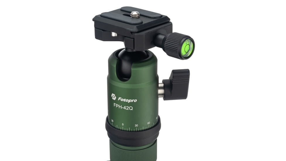 Fotopro X-Aircross Mini Carbon Tripod Kit, Green, X-Aircross1MiniCarbonGreen