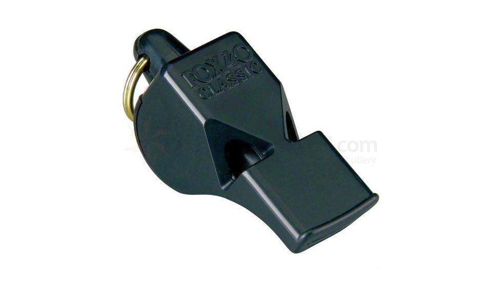 Fox 40 Plastic Whistle, Black, Black, F40-040