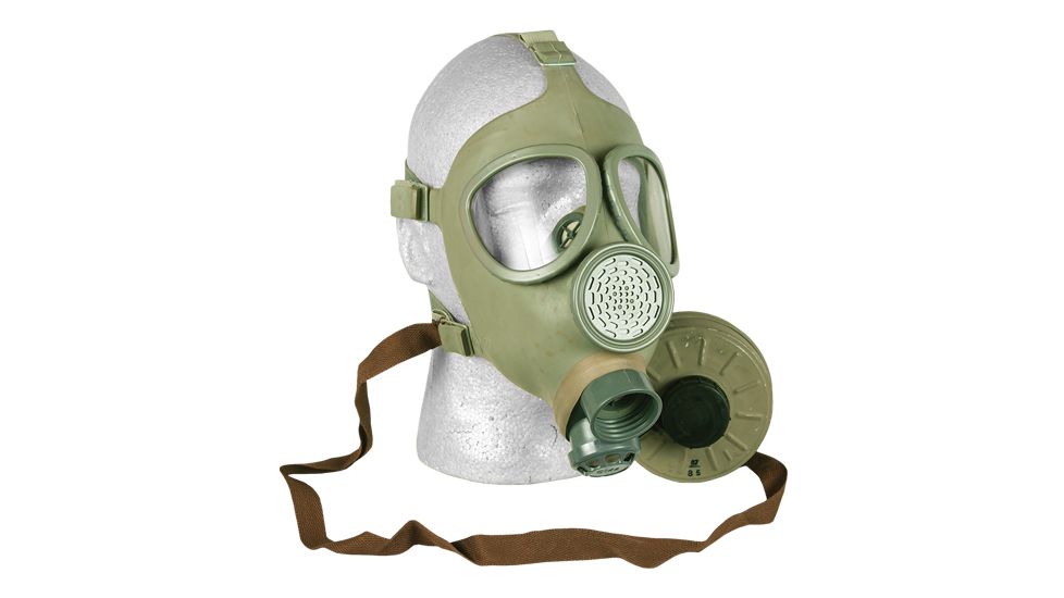 Fox Outdoor Czech Gas Mask with Filter, CM4 57-962