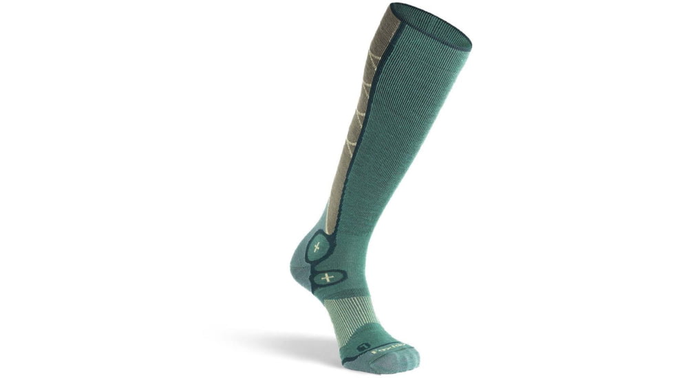 Fox River Afton Ultra-Lightweight Over-the-Calf Ski and Snowboard Sock - Womens, Green, Large, 113026