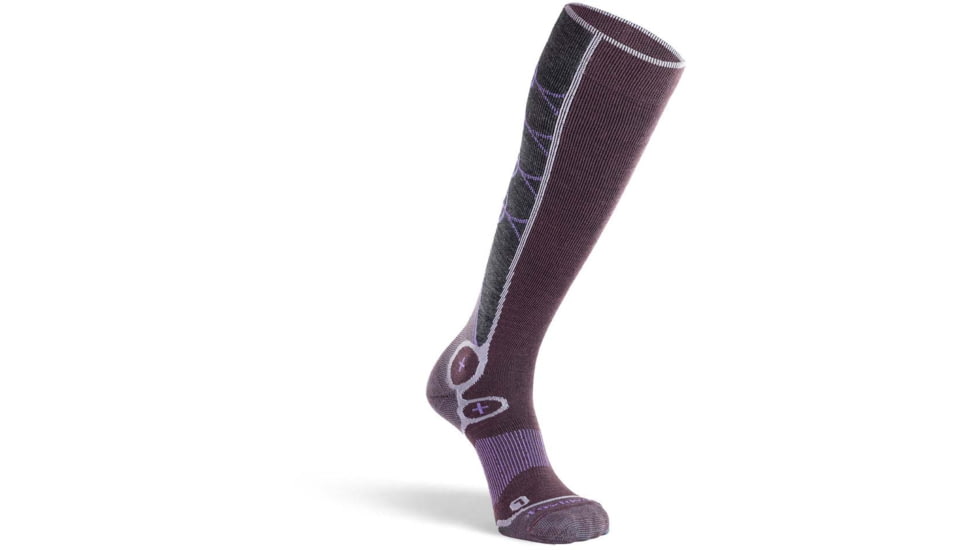 Fox River Afton Ultra-Lightweight Over-the-Calf Ski and Snowboard Sock - Womens, Purple, Medium, 171861