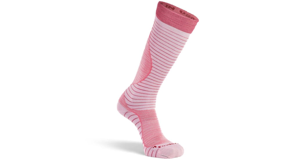 Fox River Carve Ultra-Lightweight Over-The-Calf Ski and Snowboard Sock - Womens, Pink, Small, 106486