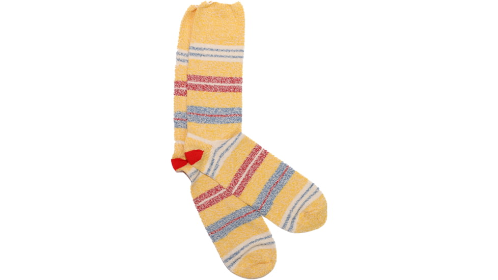 Fox River Crafting Stripe Lightweight Crew Crafting Sock - Mens, Yellow, Large, 199541