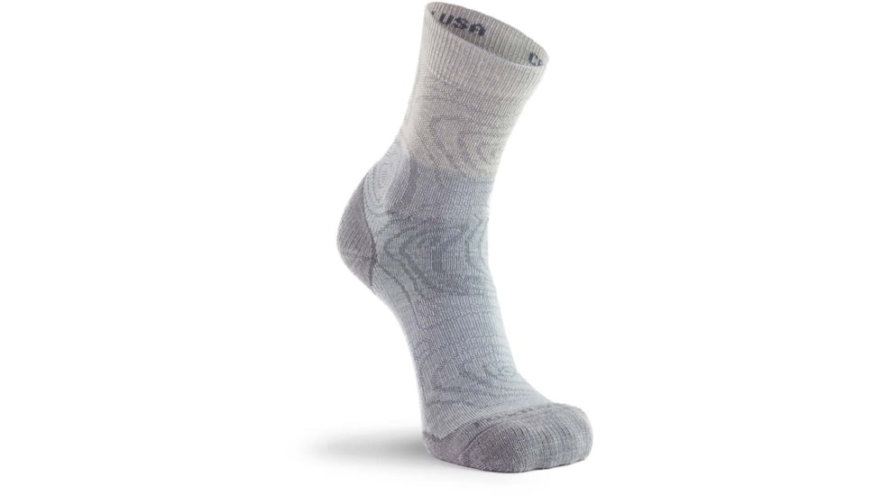Fox River Croatan Lightweight Crew Hiking Sock - Womens, Light Grey, Medium, 148919