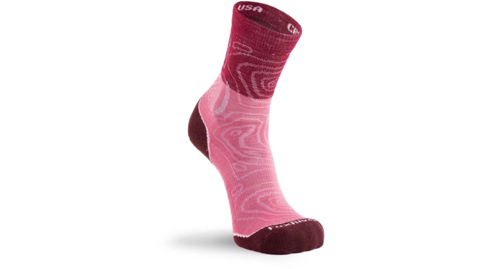 Fox River Croatan Lightweight Crew Hiking Sock - Womens, Orchid, Medium, 178736