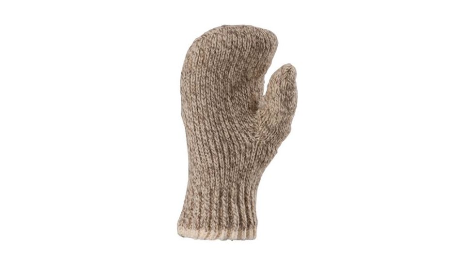 Fox River Double Ragg Mittens, Brown Tweed, Large 527861