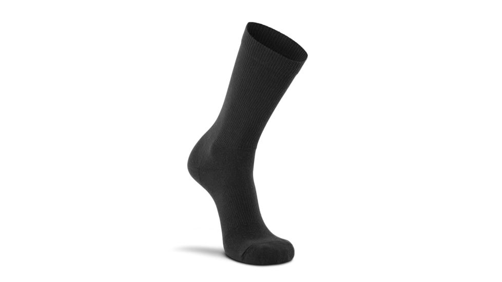 Fox River Dress Liner Ultra-Lightweight Crew Military Sock - 2 Pack D922157A, Black, Medium, 137260