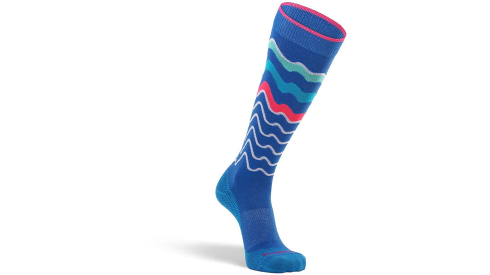 Fox River Freerider Ultra-Lightweight Over-the-Calf Ski and Snowboard Sock - Womens, Blue, Medium, 154600