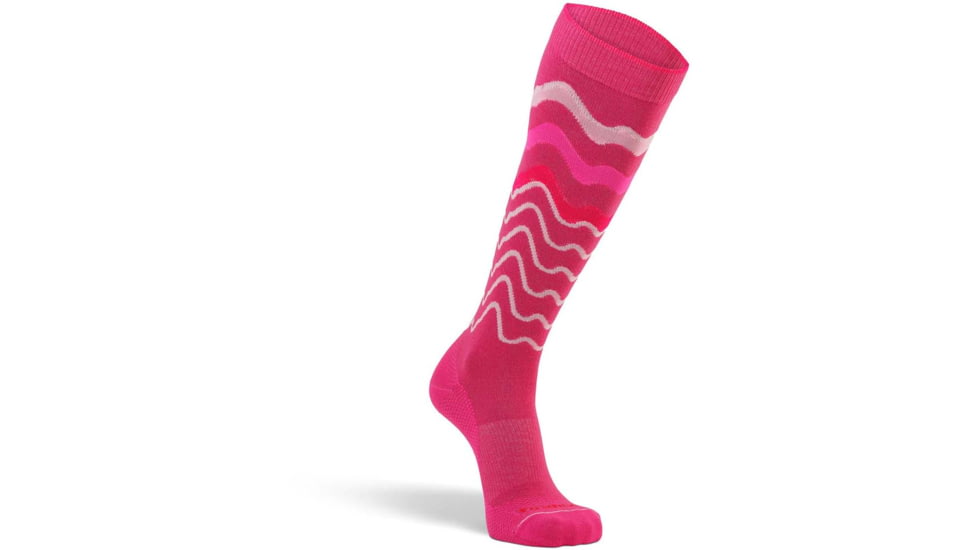 Fox River Freerider Ultra-Lightweight Over-the-Calf Ski and Snowboard Sock - Womens, Fuchsia, Medium, 155972