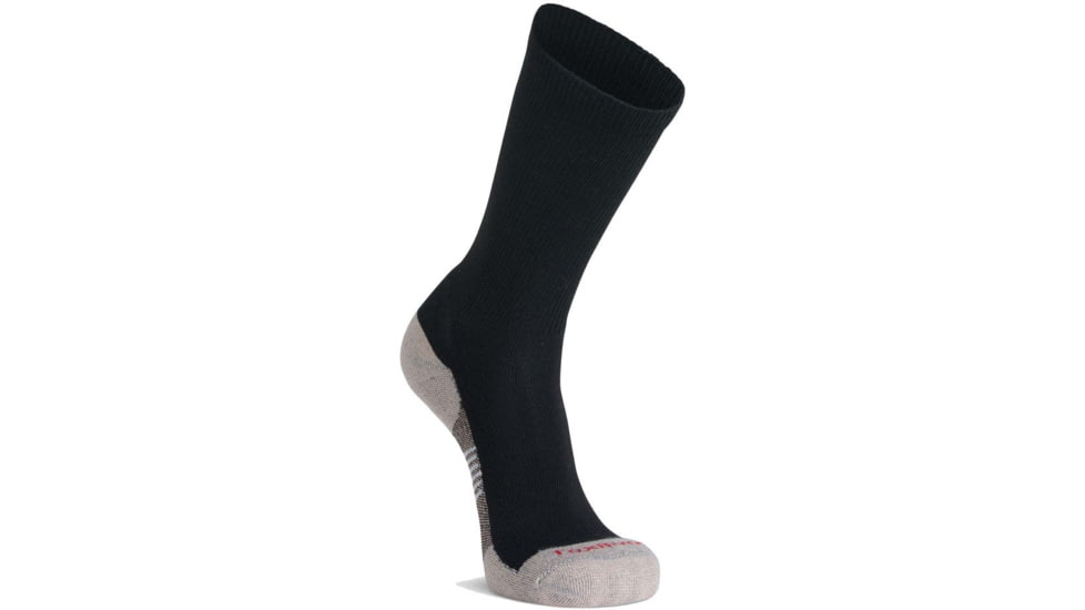 Fox River Her Diabetic Plus Lightweight Crew Sock - Womens, Black/Grey, Medium, 158155